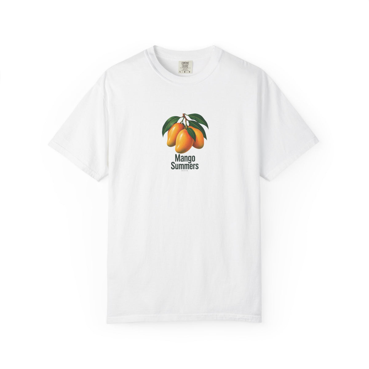 Mango Summers — Rooted White Garment-Dyed T-Shirt