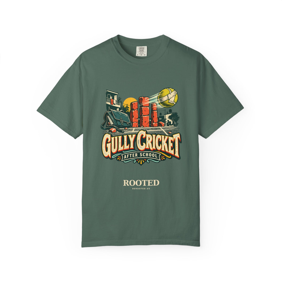 Gully Cricket Vintage Tee — "After School" Retro Cricket Graphic T-Shirt