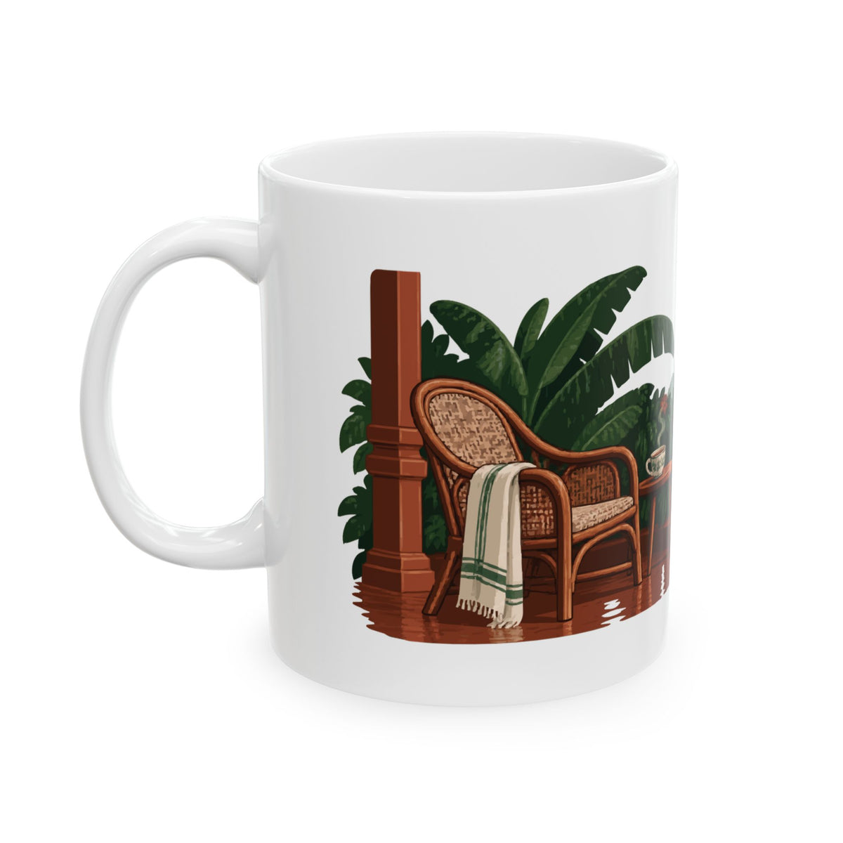 Stay Until the Rain Stops — Kerala Ceramic Mug