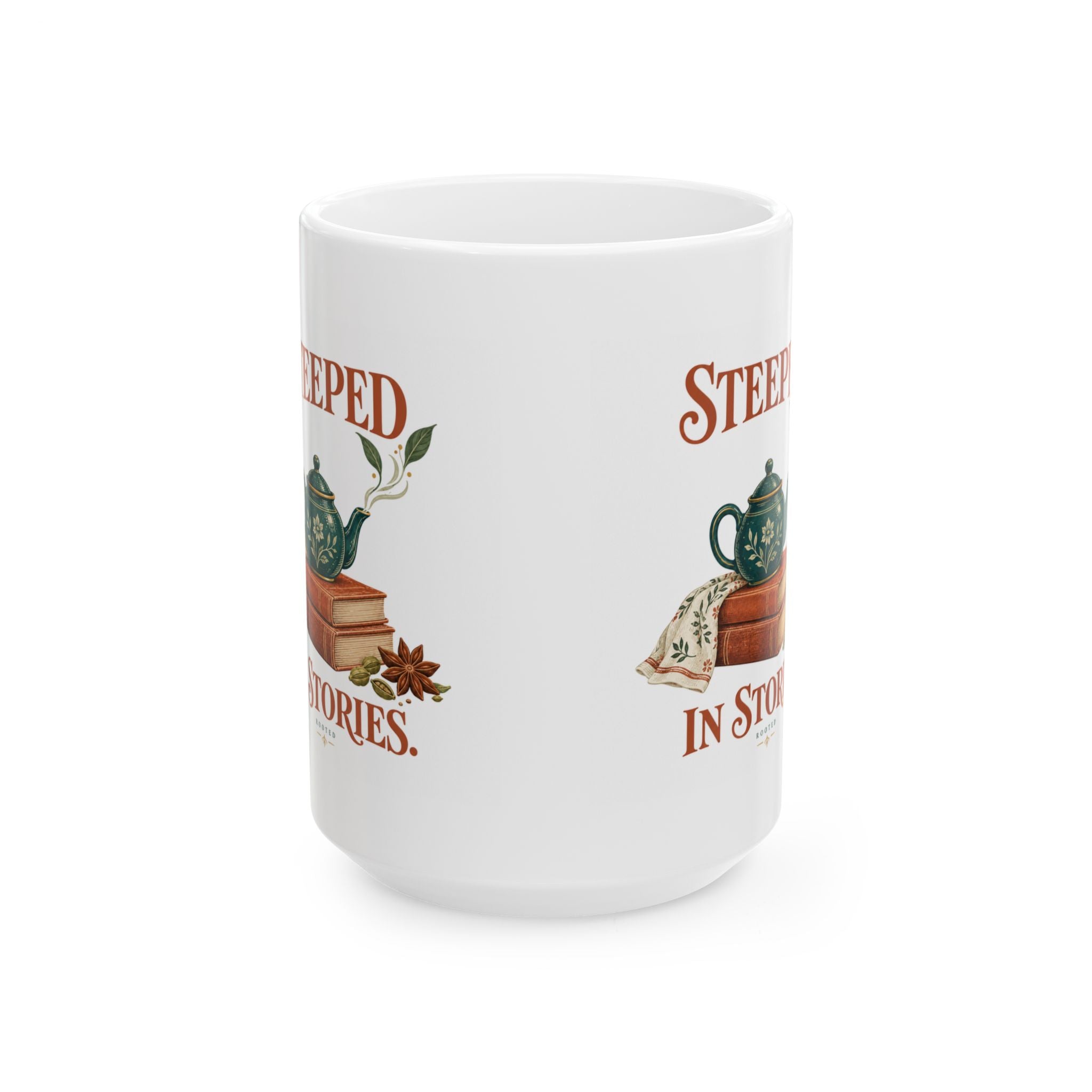 Steeped in Stories — Ceramic Mug | 11 oz & 15 oz