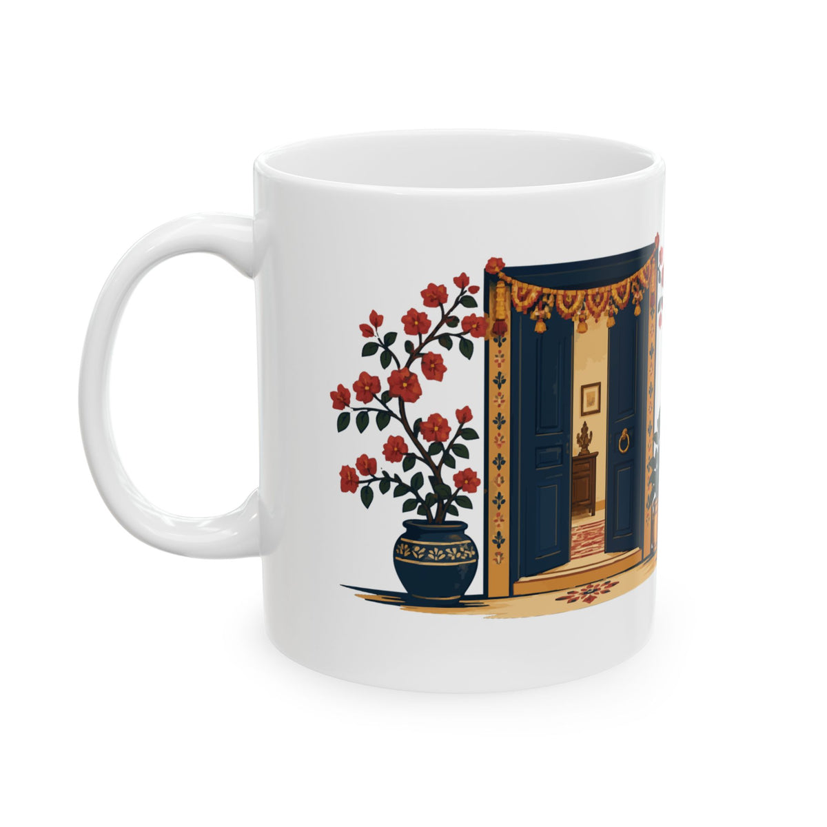 A Door Left Open — Gujarat Ceramic Mug