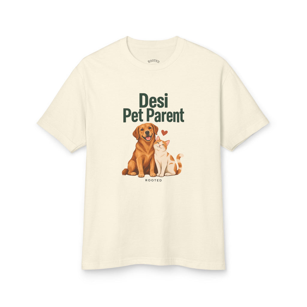 Desi Pet Parent Tee — Cute Dog & Cat Graphic Cotton Shirt