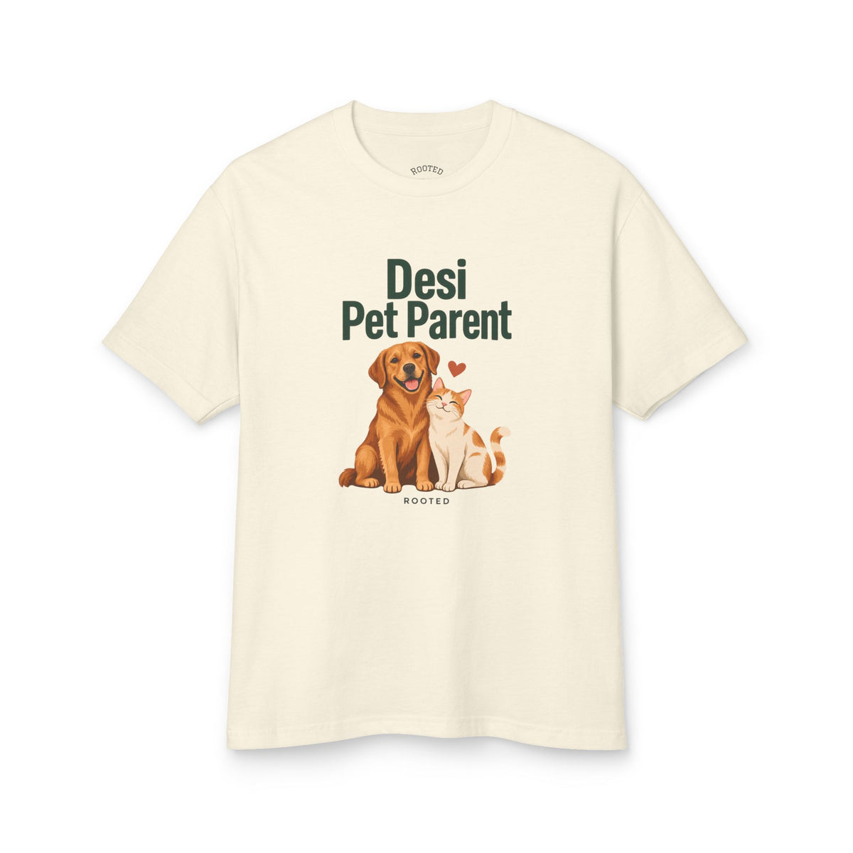 Desi Pet Parent Tee — Cute Dog & Cat Graphic Cotton Shirt