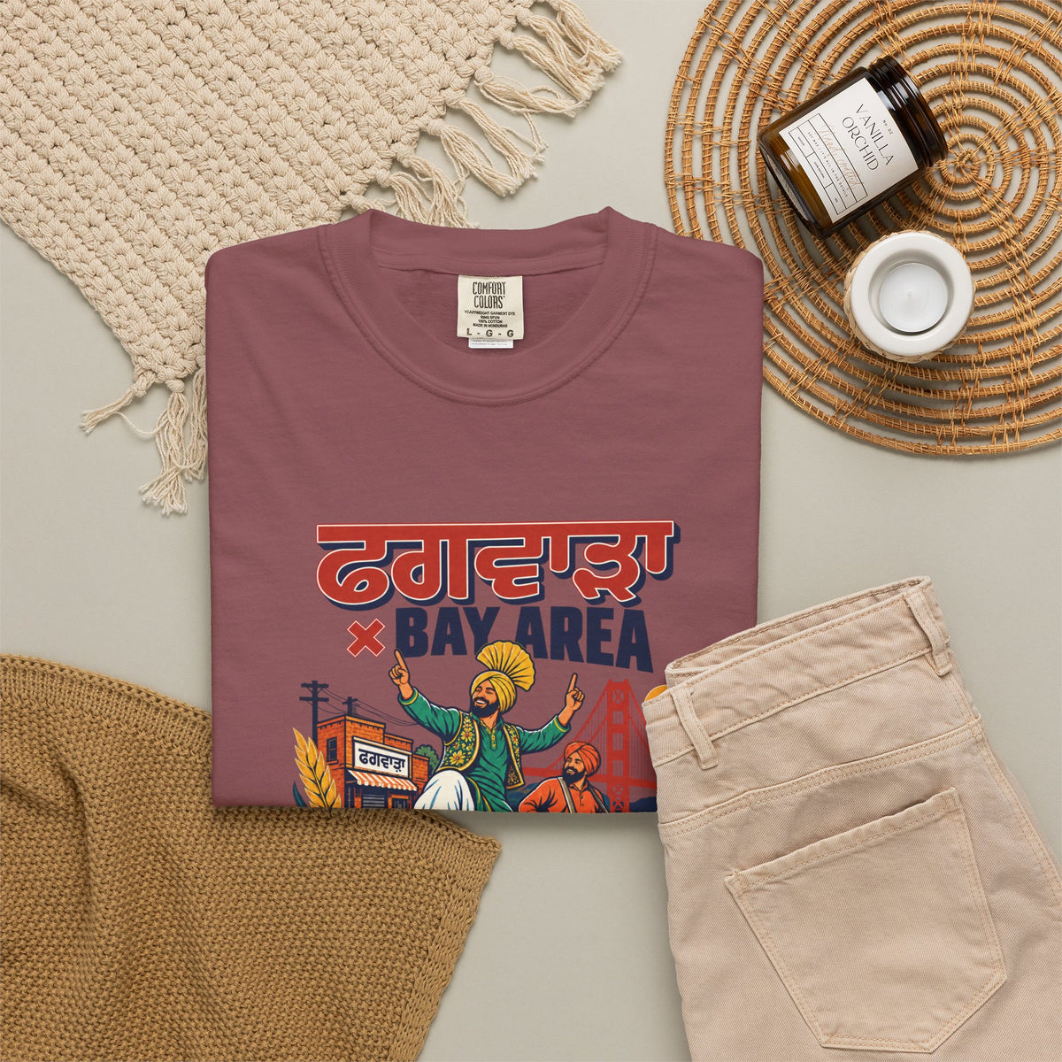 Phagwara X Bayarea — Apna Jazbaat — Rooted  T-Shirt