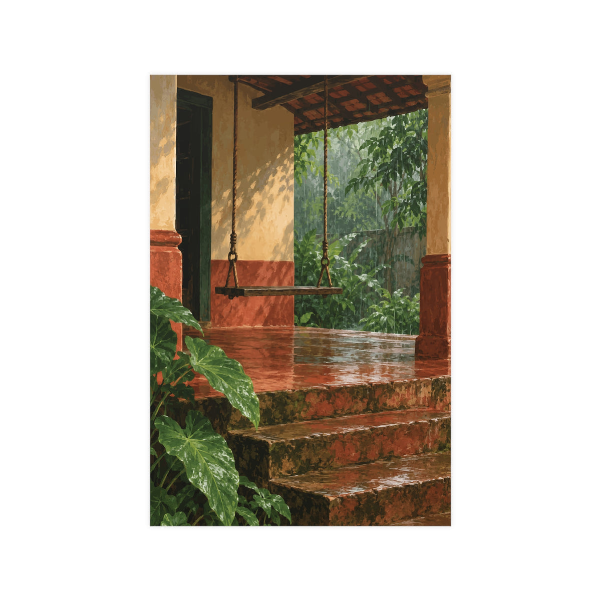 The Swing Is Still There — Odisha Art Print