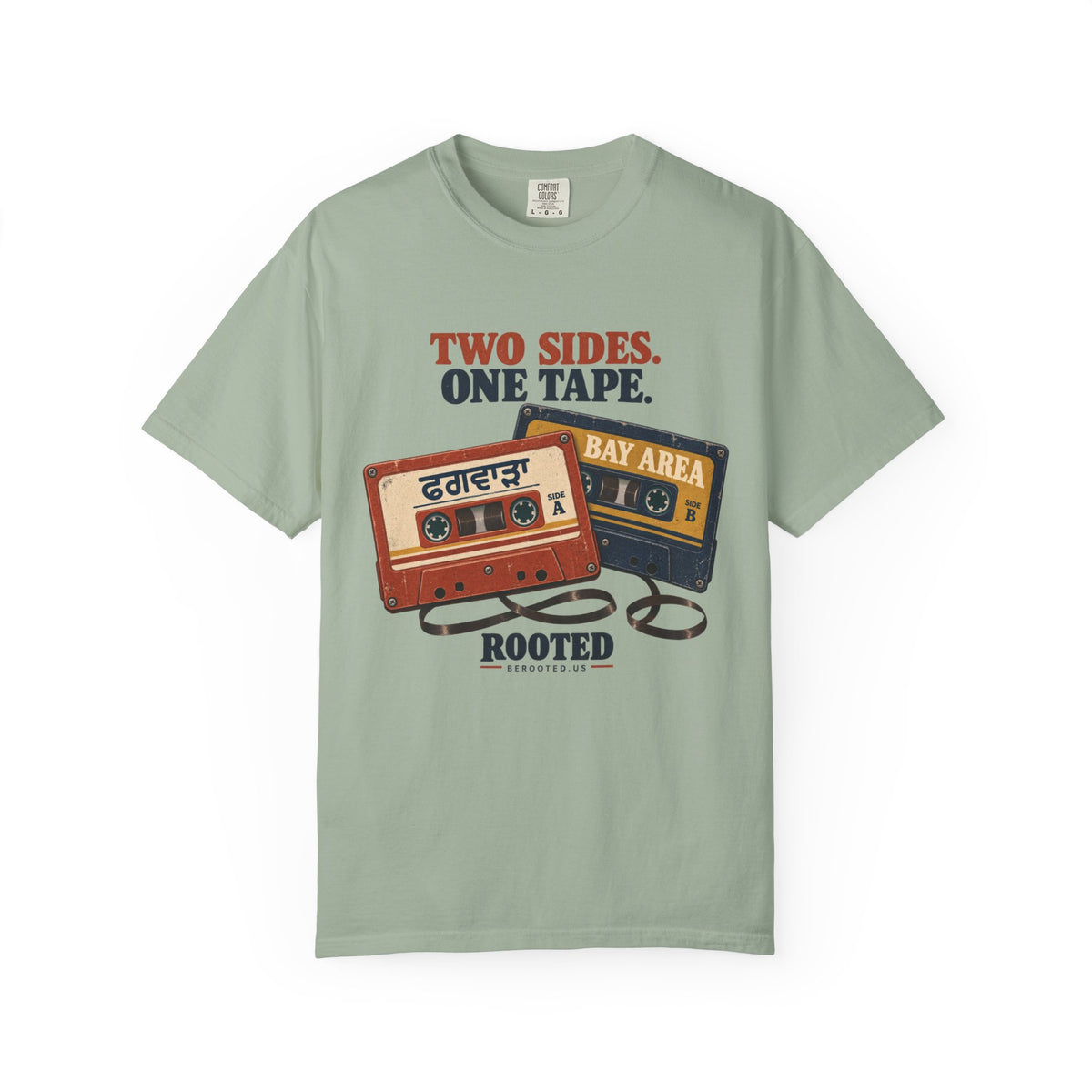 Phagwara × Bay Area: Two Sides, One Tape — Rooted T-Shirt