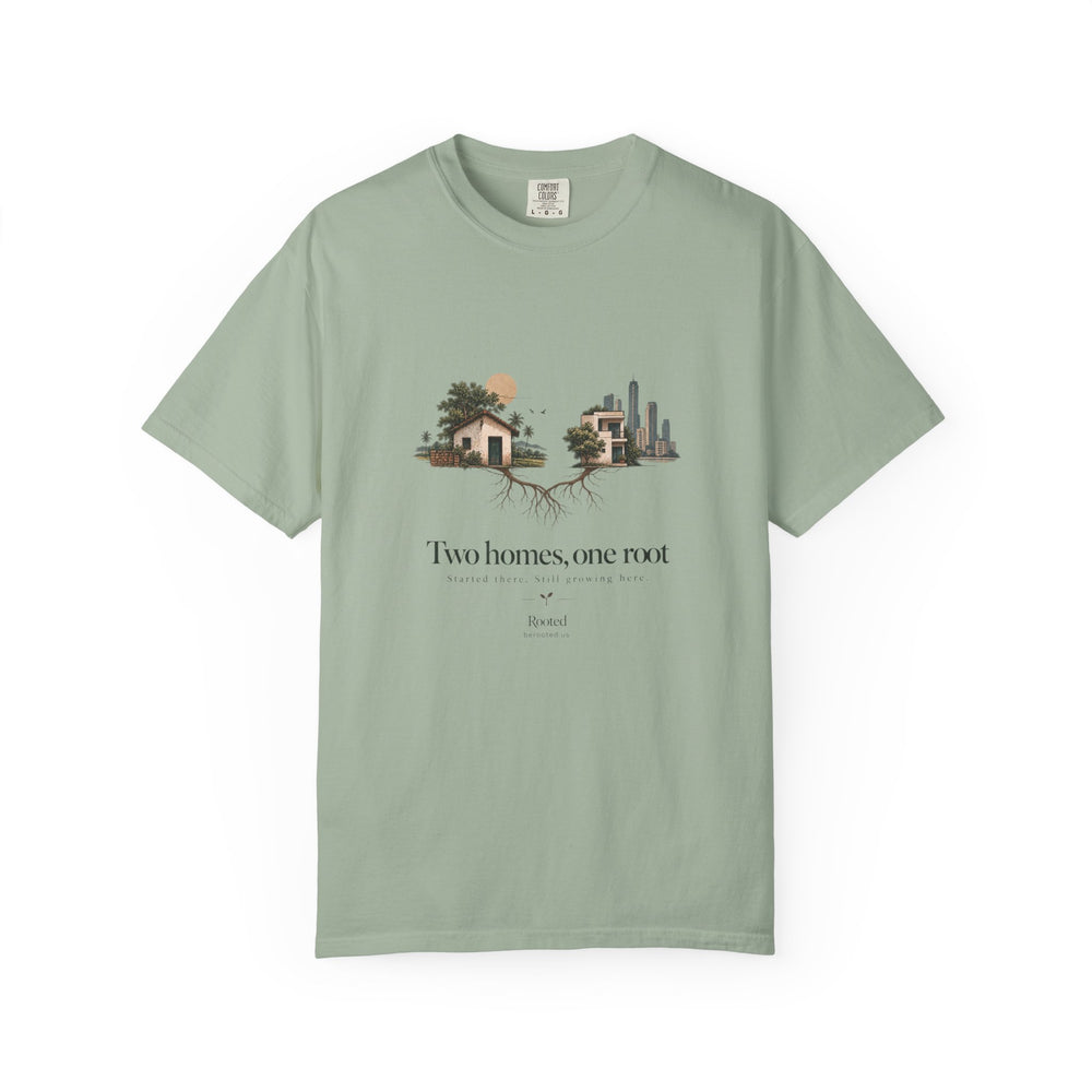 Two Homes One root — Rooted T-Shirt