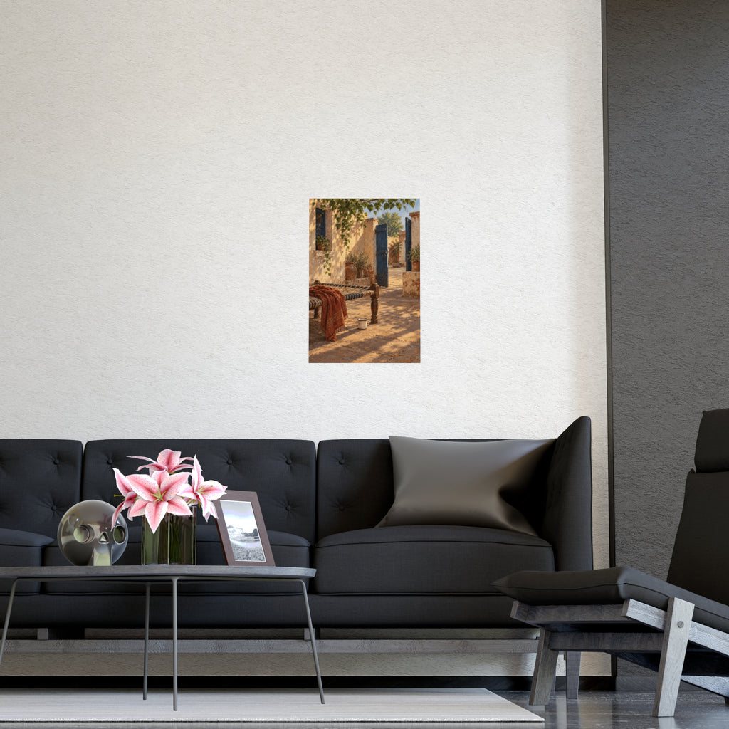 The Courtyard at Four — Punjab Art Print