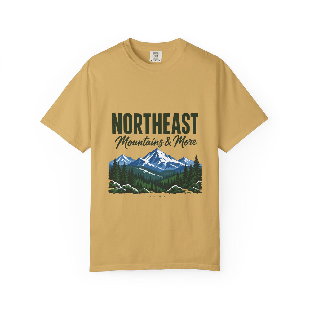 Northeast — Mountains & More — Rooted White Garment-Dyed T-Shirt