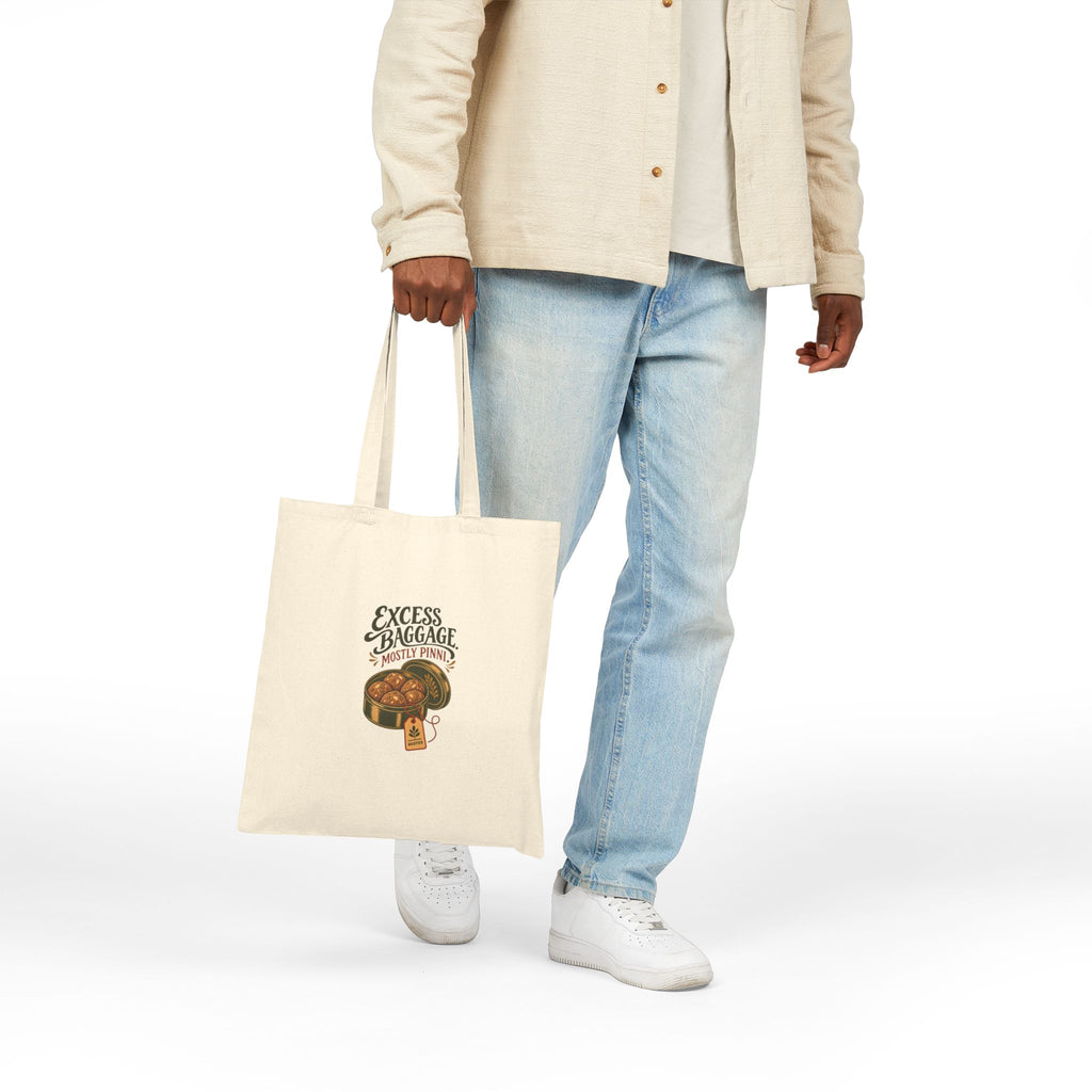 Excess Baggage. Mostly Pinni. — Rooted Canvas Tote