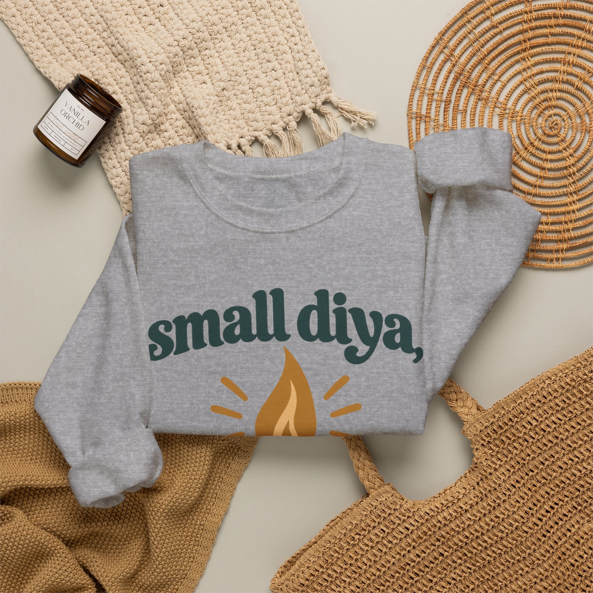 Small Diya, Big Energy Sweatshirt – Adult