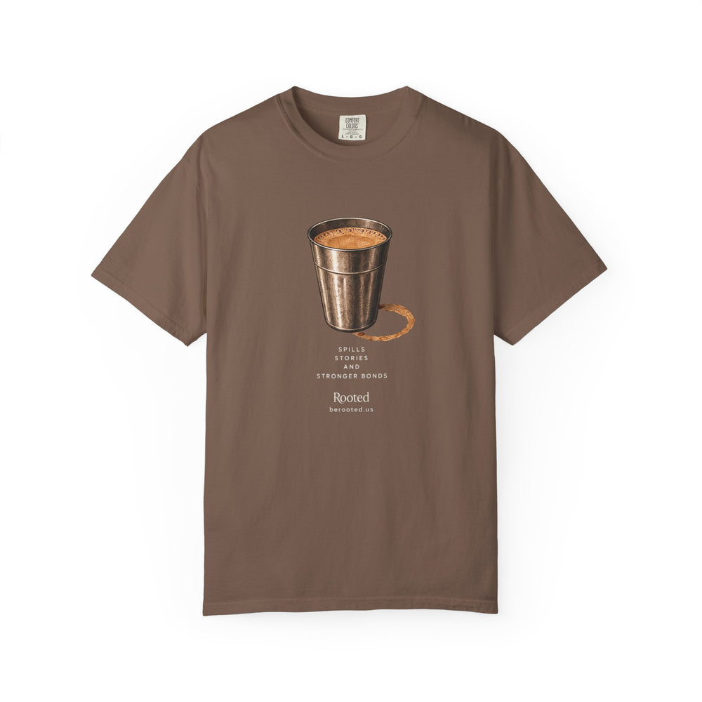 CHAI X stronger bond — Rooted White Garment-Dyed T-Shirt
