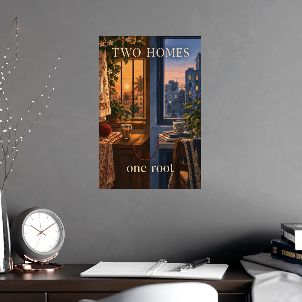 Two Homes, One Root — Two Homes Art Print