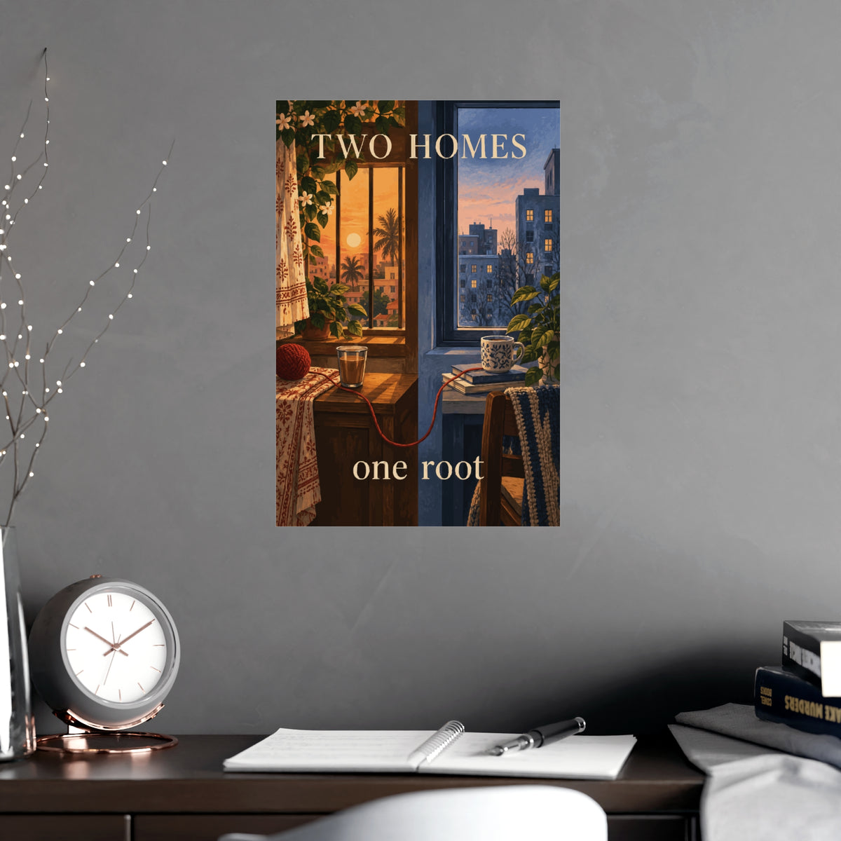 Two Homes, One Root — Two Homes Art Print