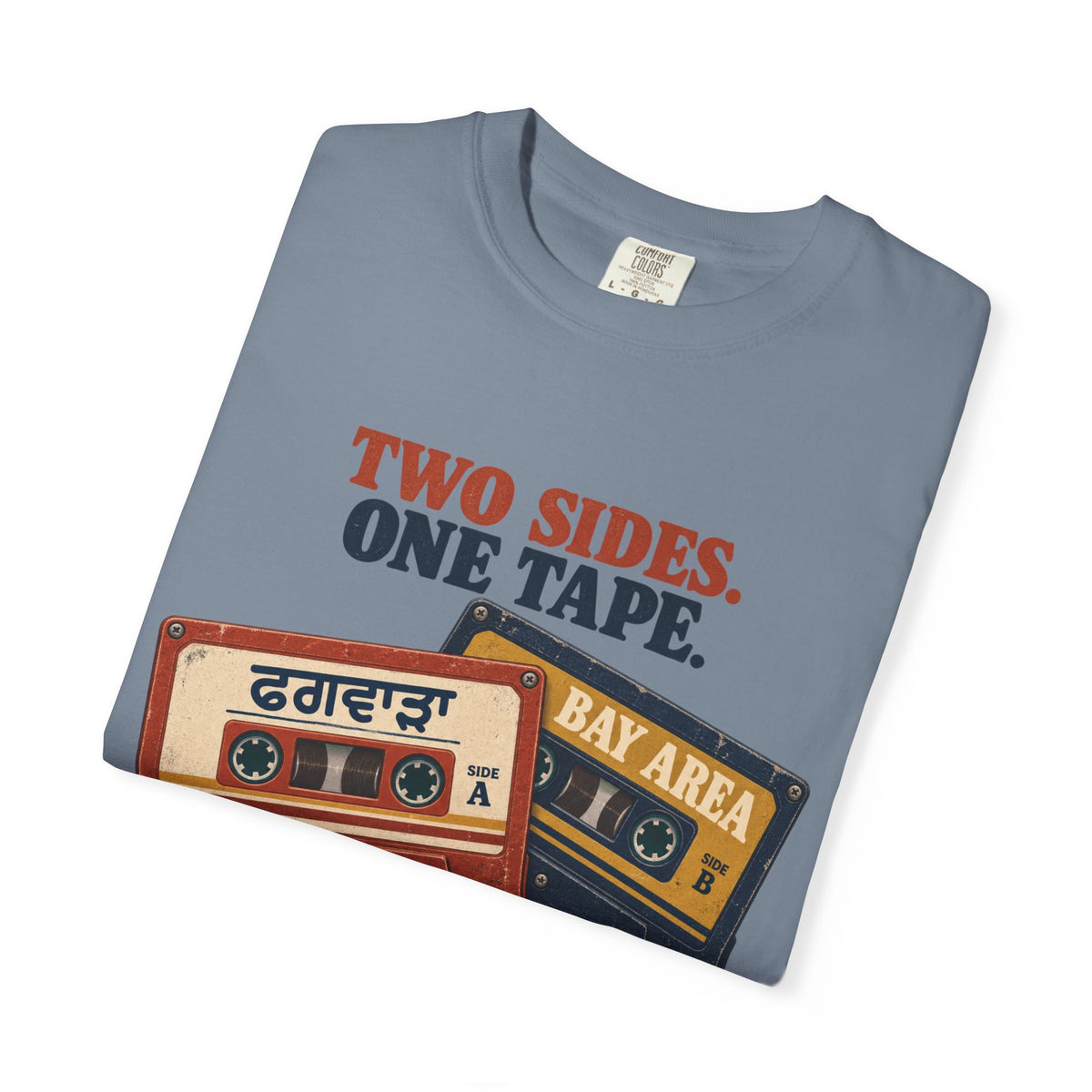 Two sides one tape— Phagwara X Bay area Rooted  T-Shirt