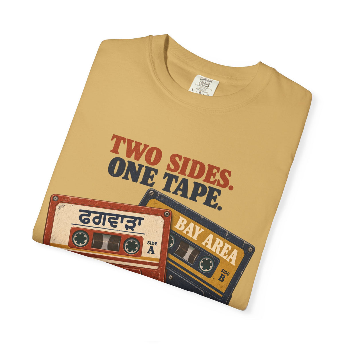 Two sides one tape— Phagwara X Bay area Rooted  T-Shirt