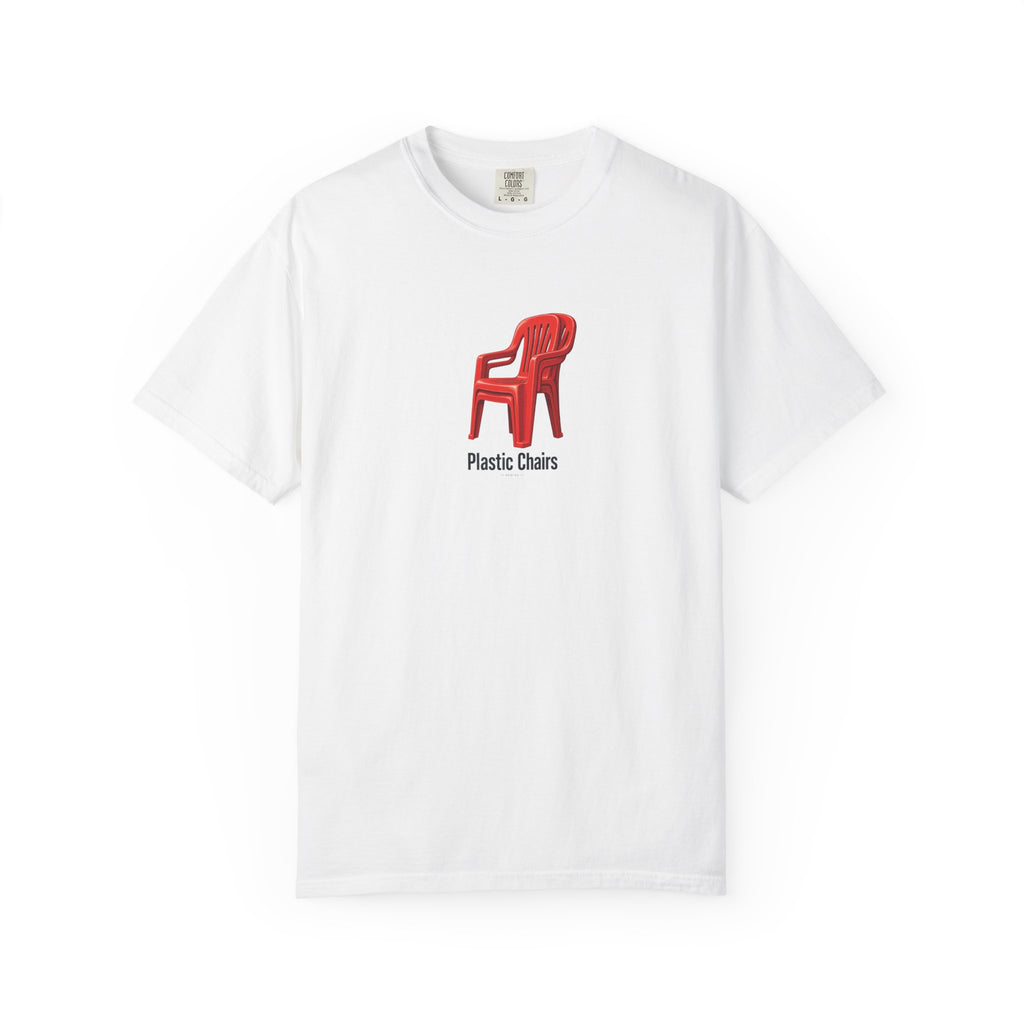 Plastic Chairs — Rooted White Garment-Dyed T-Shirt