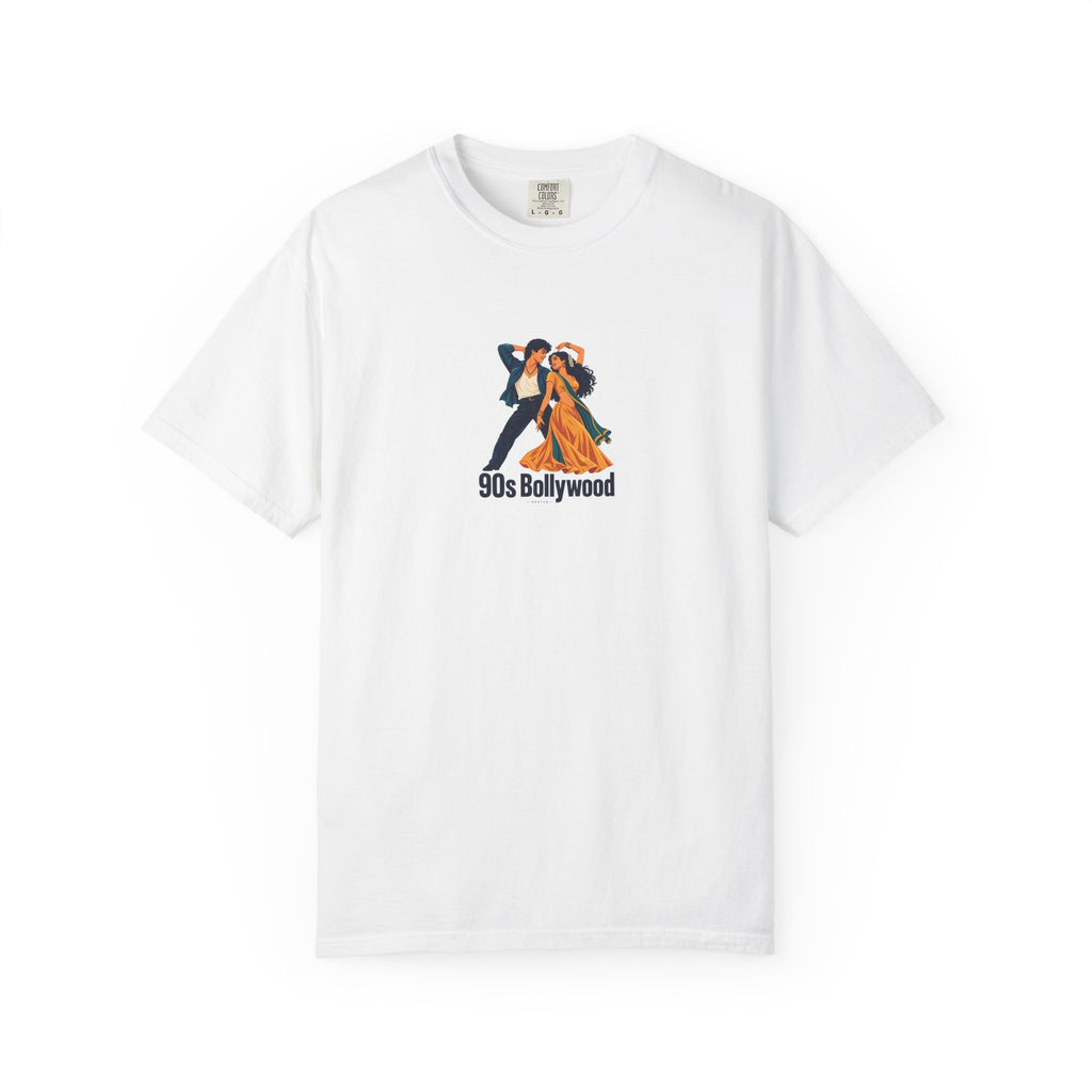 90s Bollywood — Rooted White Garment-Dyed T-Shirt