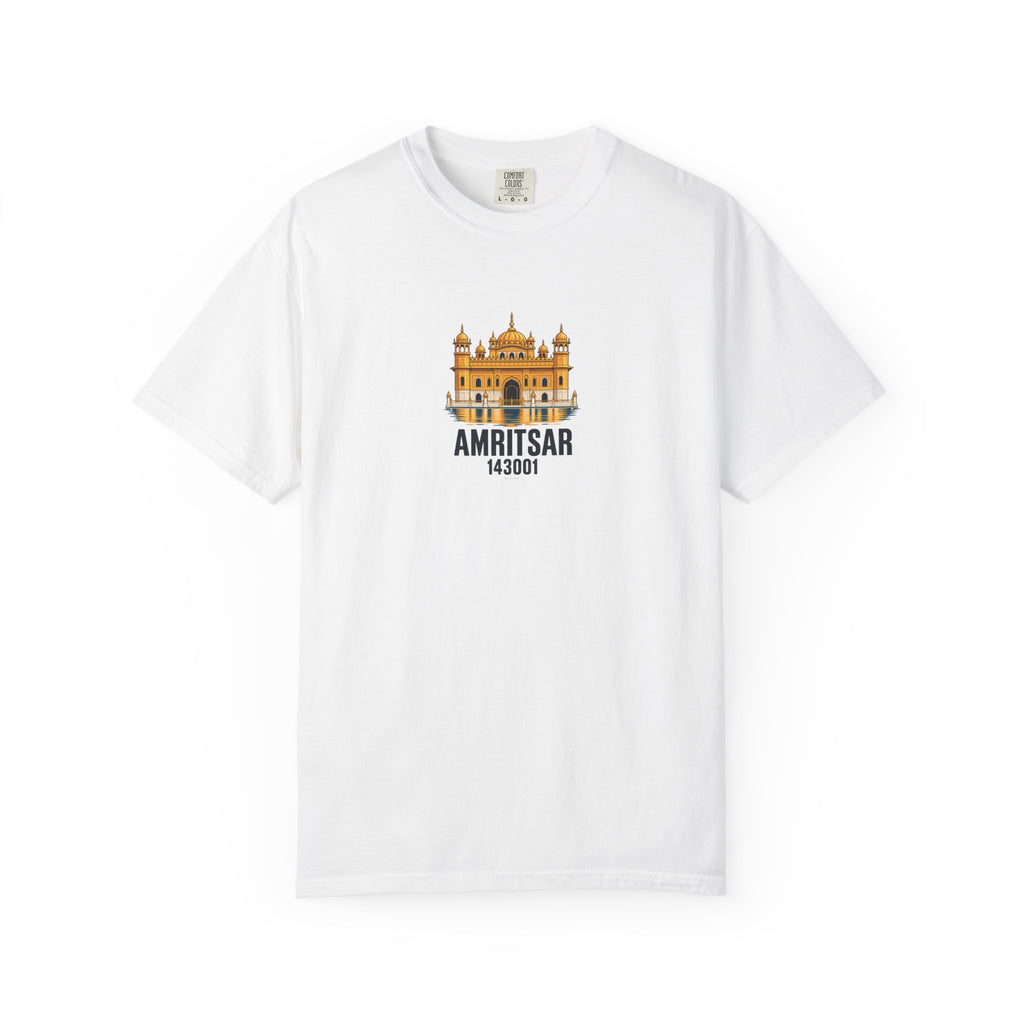 Amritsar 143001 — Rooted White Garment-Dyed T-Shirt