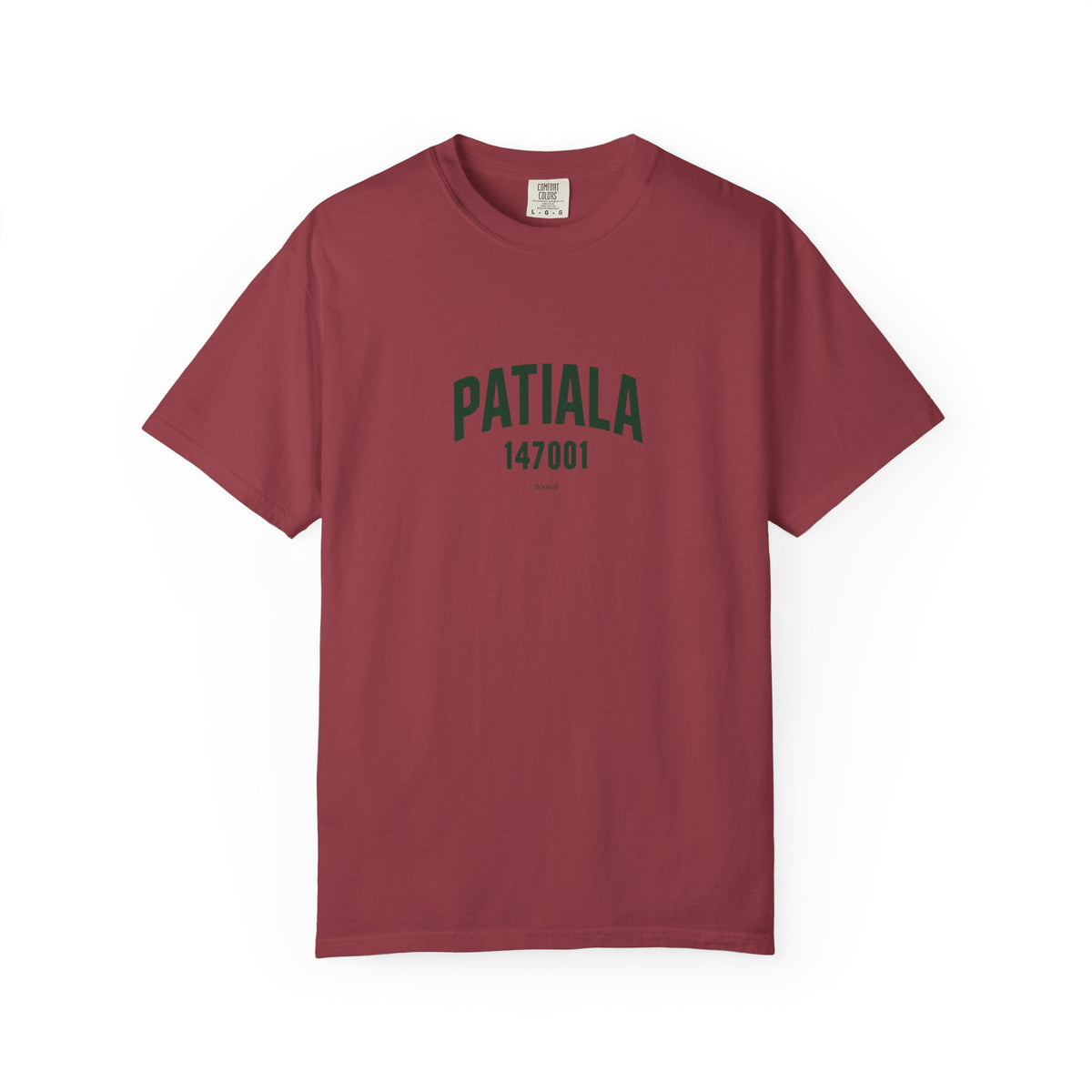 Patiala 147001 — Rooted White Garment-Dyed T-Shirt