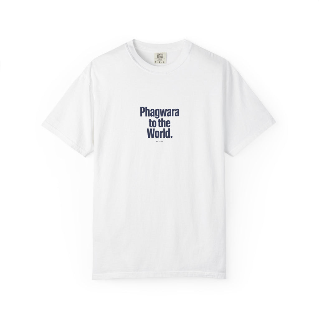 Phagwara to the World — Rooted White Garment-Dyed T-Shirt