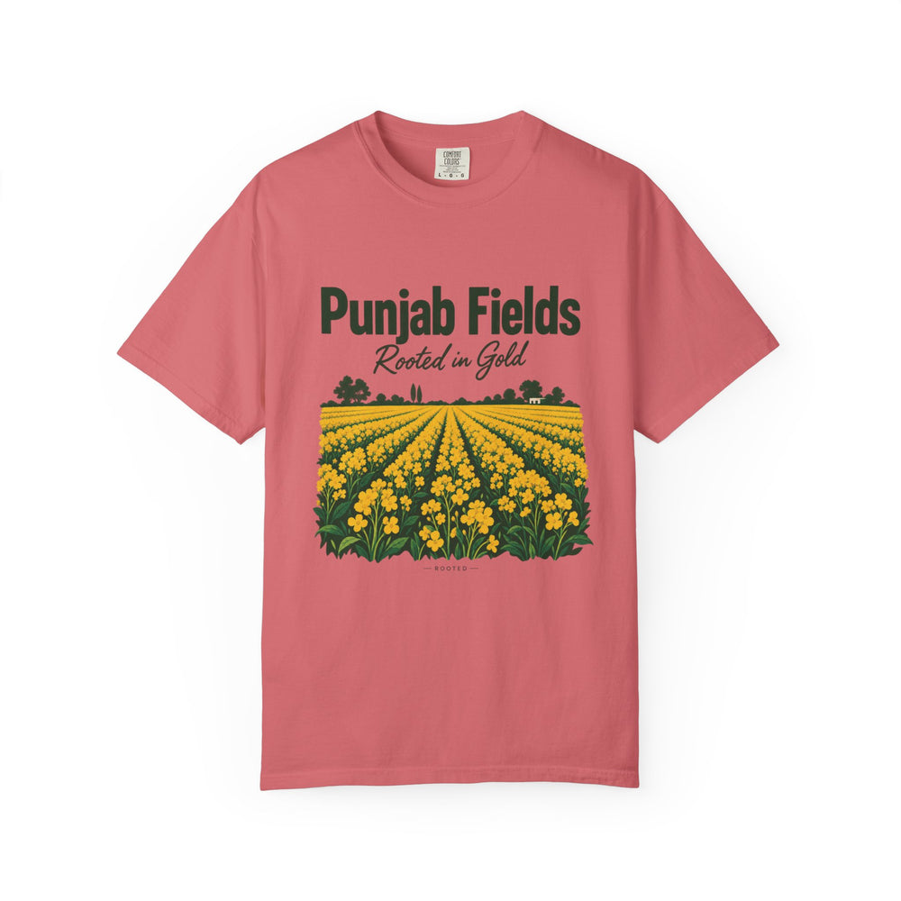 Punjab Fields — Rooted White Garment-Dyed T-Shirt