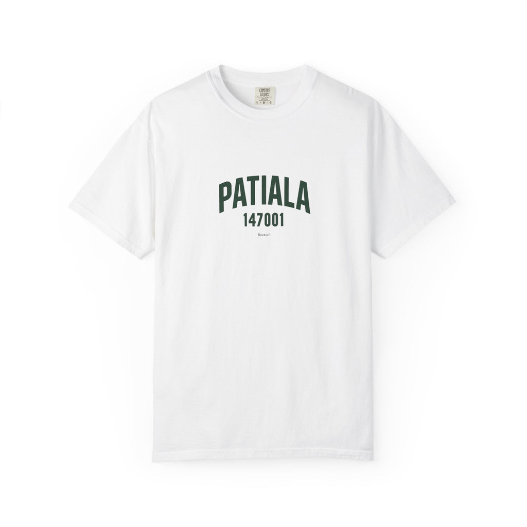 Patiala 147001 — Rooted White Garment-Dyed T-Shirt