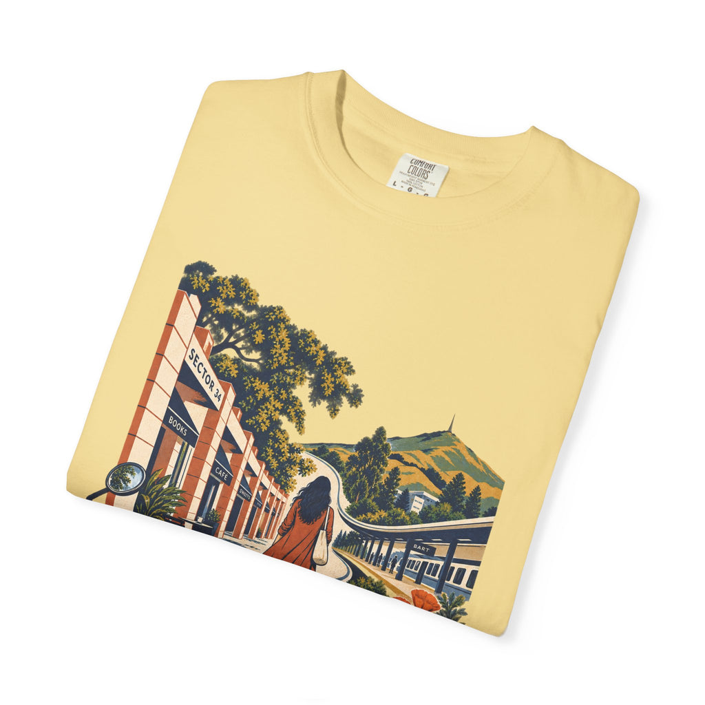 From Sector 34 to Fremont— Rooted White Garment-Dyed T-Shirt