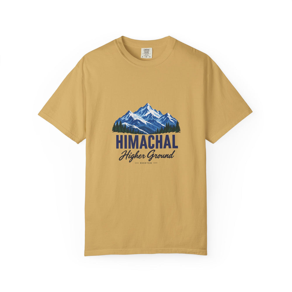 Himachal Higher Ground — Rooted White Garment-Dyed T-Shirt