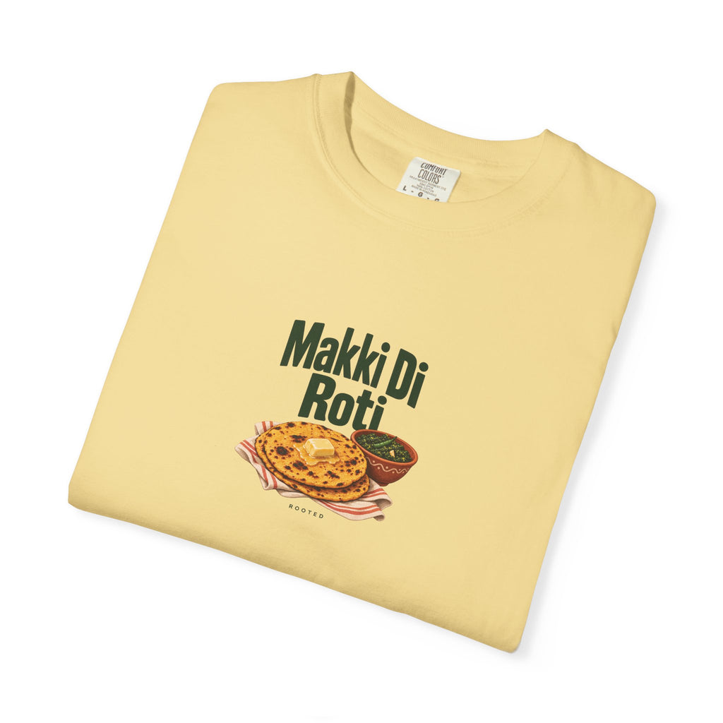 Makki Di Roti — Rooted White Garment-Dyed T-Shirt