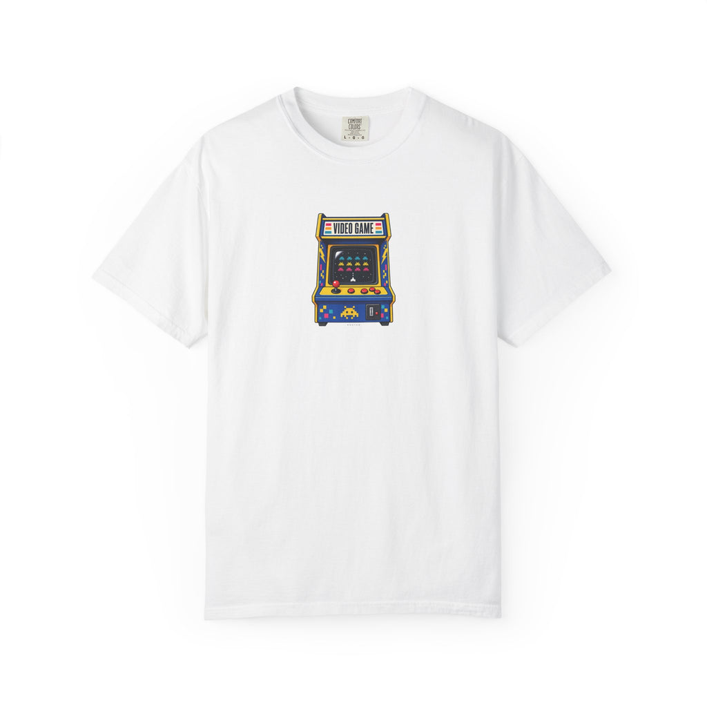 Video Game Parlour — Rooted White Garment-Dyed T-Shirt