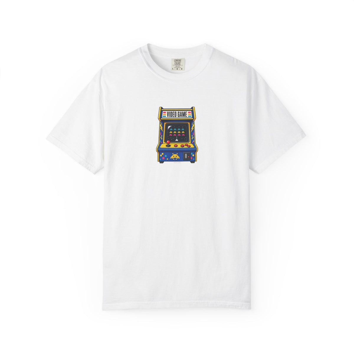 Video Game Parlour — Rooted White Garment-Dyed T-Shirt