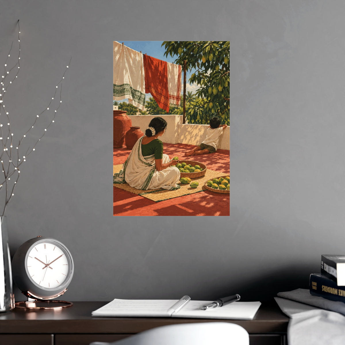 Summer on the Terrace — Andhra Pradesh Art Print