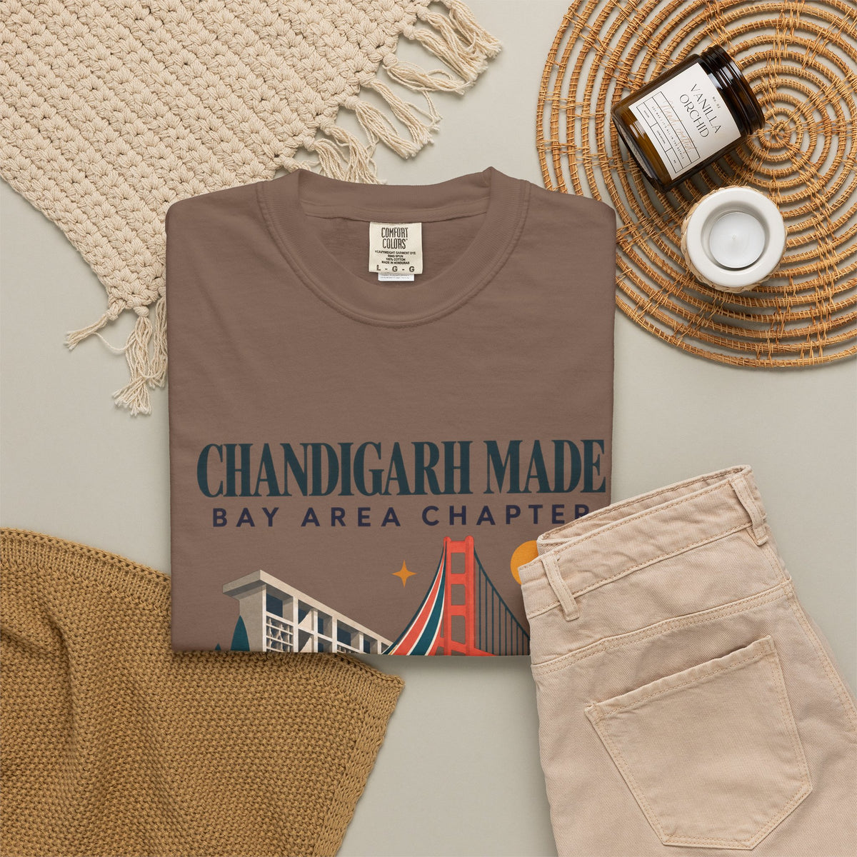 Chandigarh made Bay area chapter— Rooted  T-Shirt