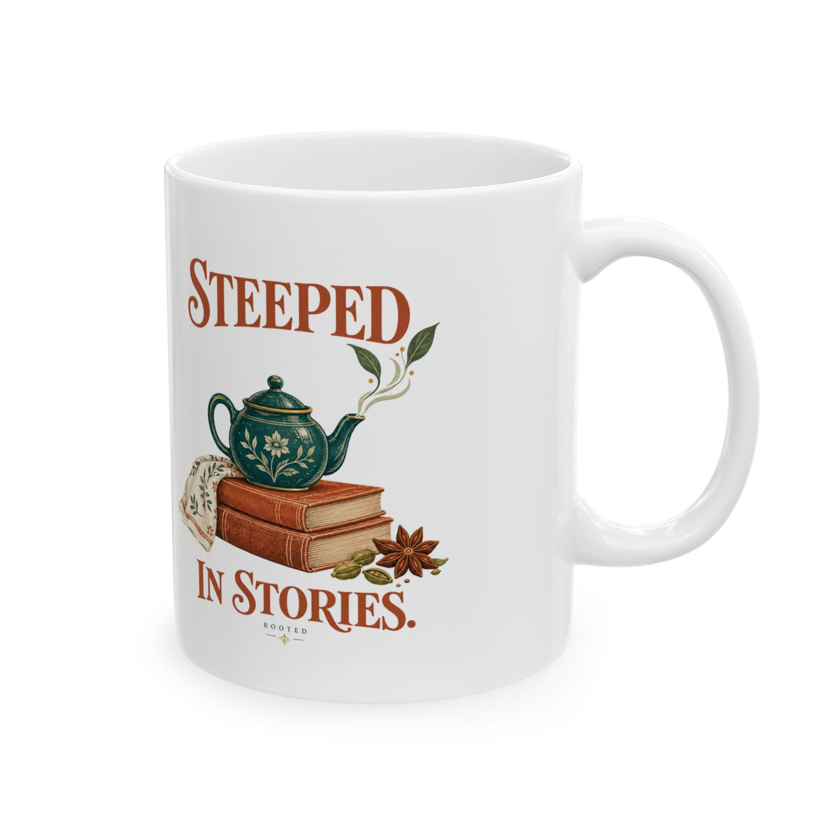 Steeped in Stories — Ceramic Mug | 11 oz & 15 oz