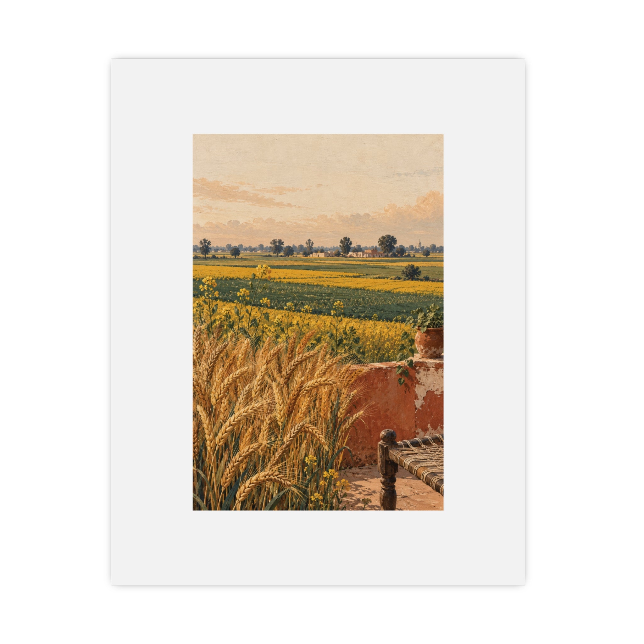 Fields of Belonging — Punjab Matte Art Print | 11 × 14 in