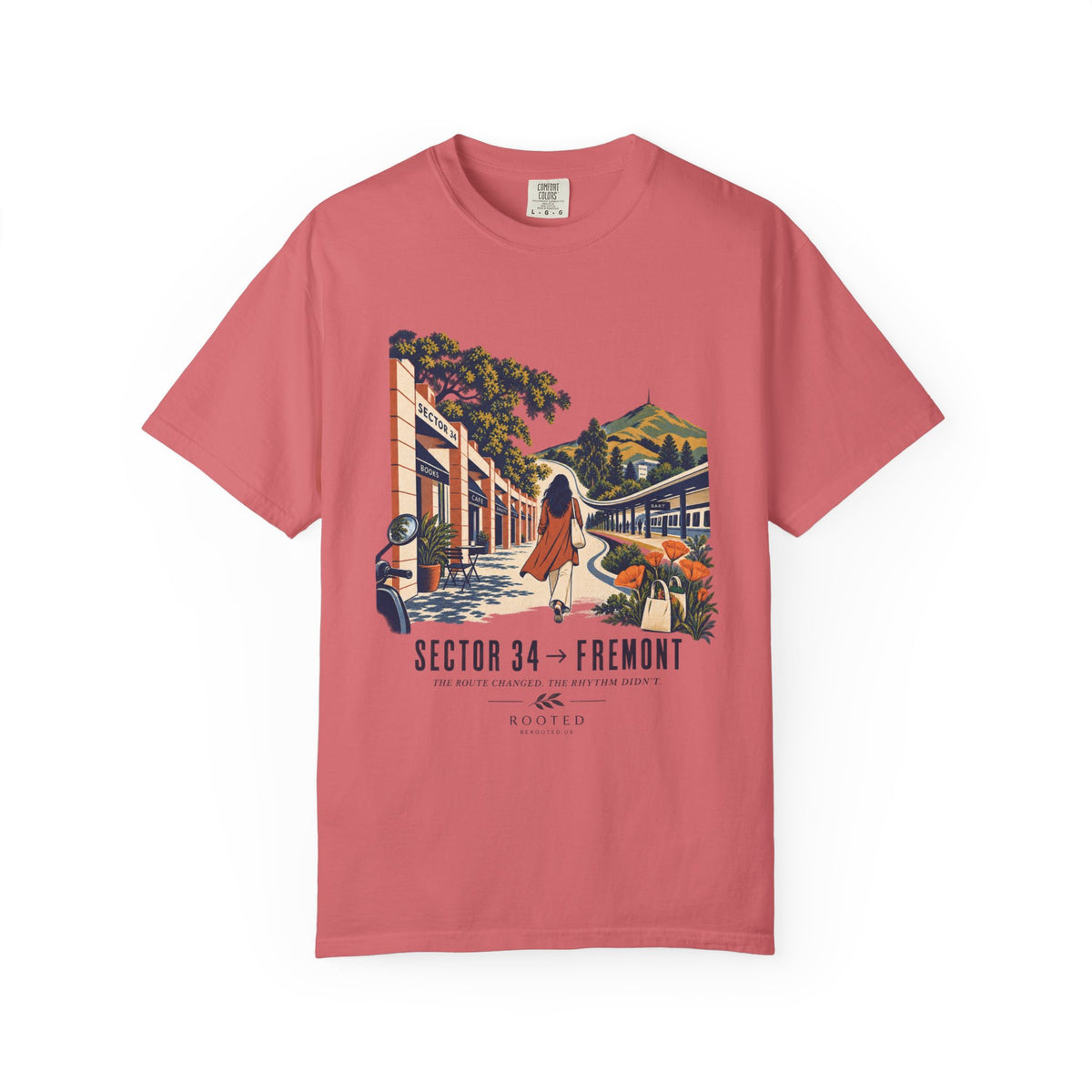 From Sector 34 to Fremont — Rooted Garment-Dyed T-Shirt