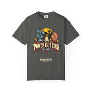 Power Cut Club T-Shirt – Retro Surf & Fan Graphic Tee ("Power Cut Club" EST. 1998)