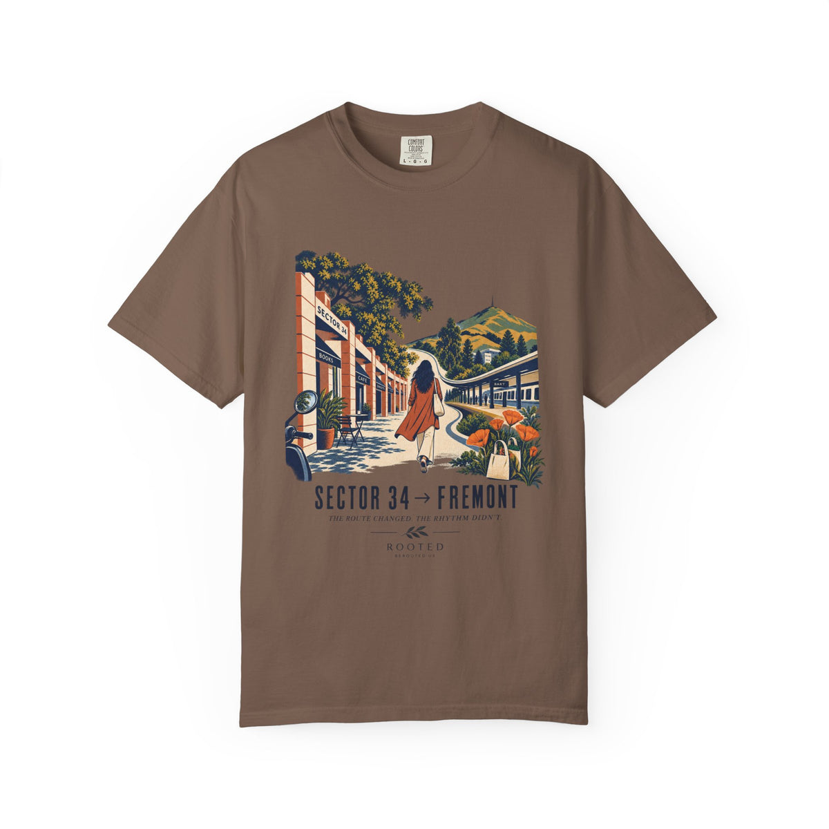 From Sector 34 to Fremont — Rooted Garment-Dyed T-Shirt