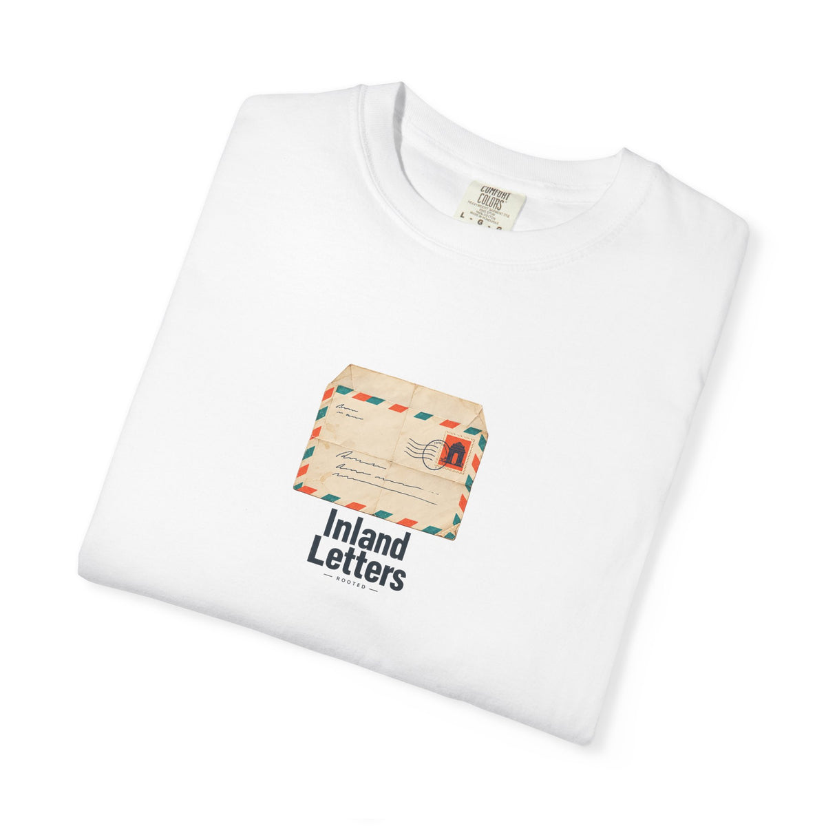 Inland Letters — Rooted White Garment-Dyed T-Shirt