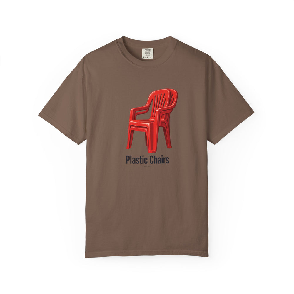 Plastic Chairs — Rooted White Garment-Dyed T-Shirt