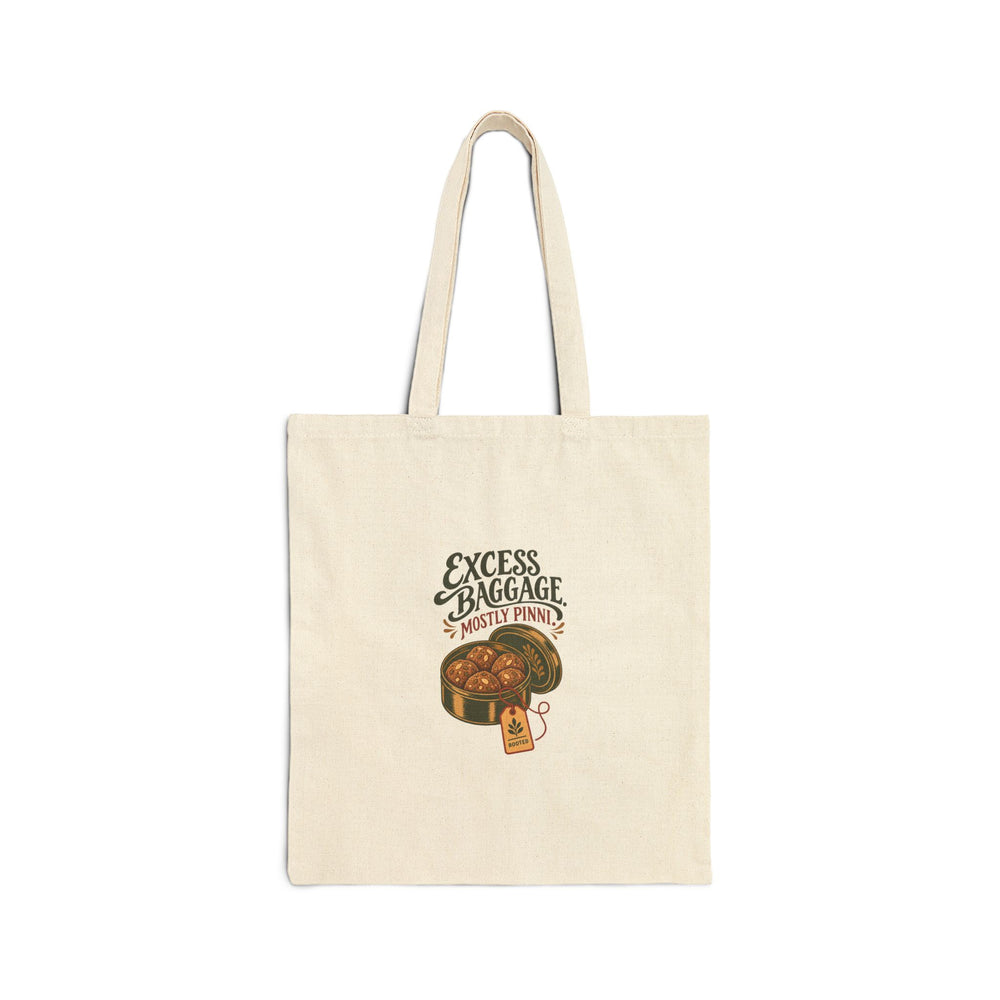 Excess Baggage. Mostly Pinni. — Rooted Canvas Tote