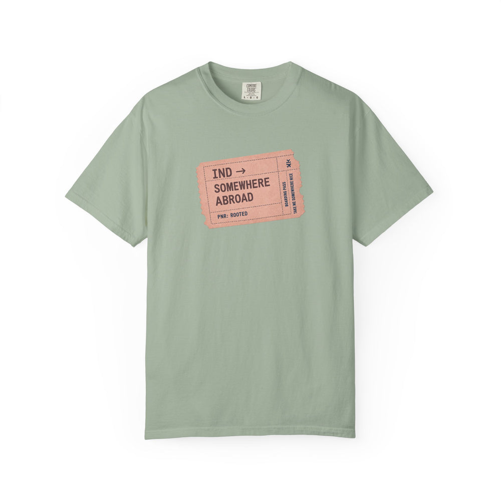 India --> Somewhere Abroad— Rooted T-Shirt | Unisex — Men & Women