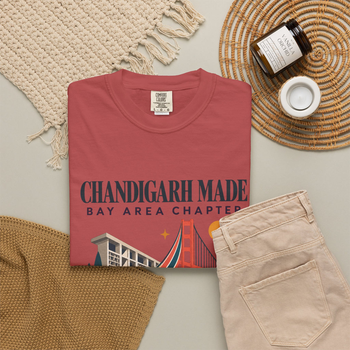 Chandigarh made Bay area chapter— Rooted  T-Shirt