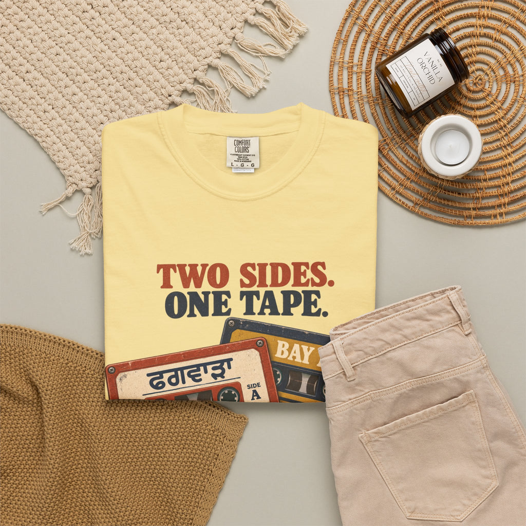 Two sides one tape— Phagwara X Bay area Rooted  T-Shirt