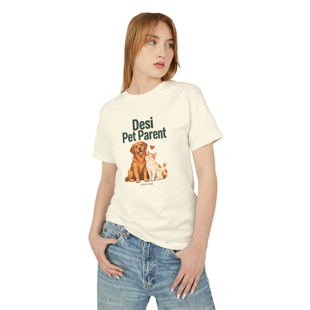 Desi Pet Parent Tee — Cute Dog & Cat Graphic Cotton Shirt