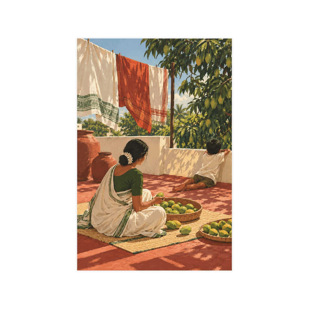 Summer on the Terrace — Andhra Pradesh Art Print