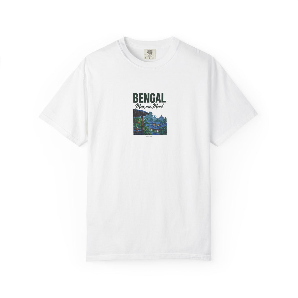 Bengal — Monsoon Mood — Rooted White Garment-Dyed T-Shirt