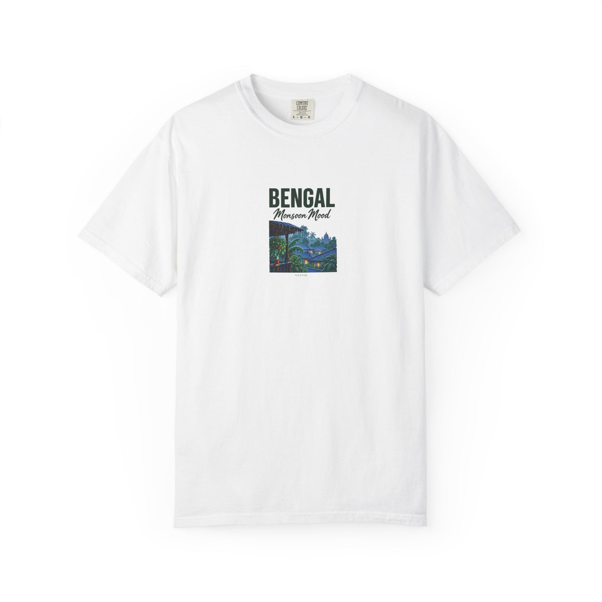 Bengal — Monsoon Mood — Rooted White Garment-Dyed T-Shirt