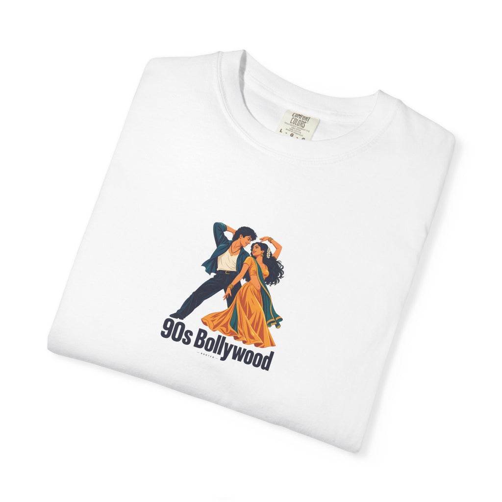 90s Bollywood — Rooted White Garment-Dyed T-Shirt